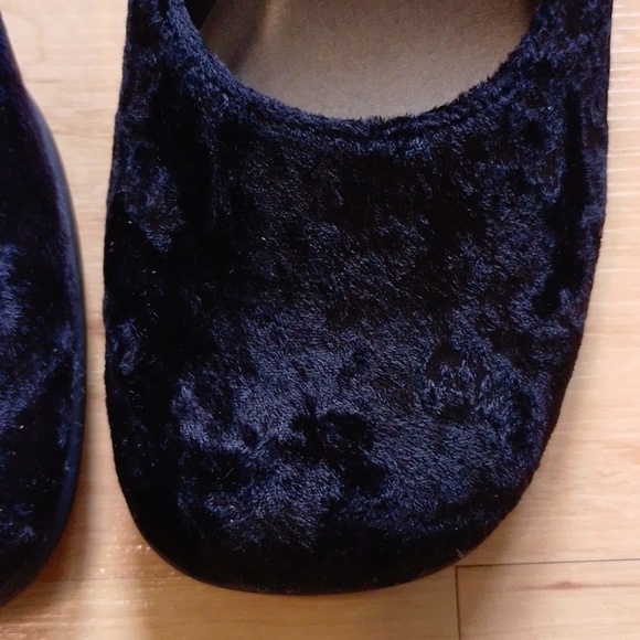 Rampage Suede Velour Black Wedge Heels Shoes 7 M - Picture 3 of 16